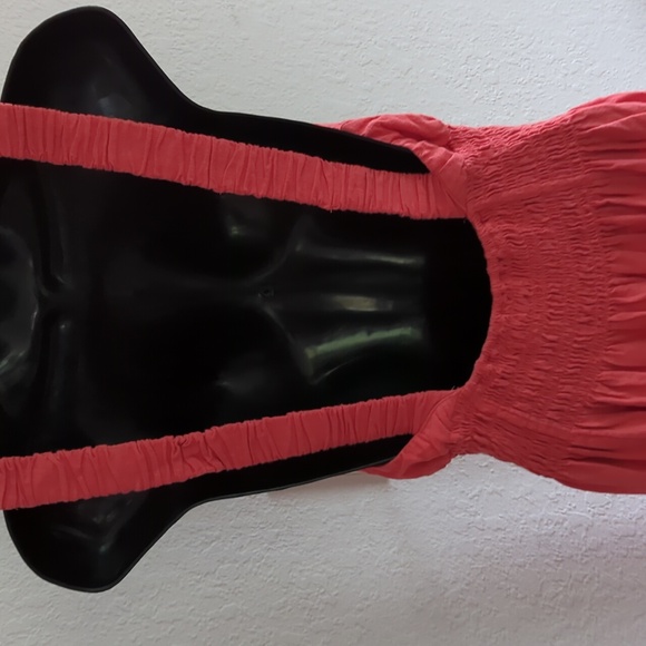 🍋✨ ♥️buy Now Only Abercrombie pink linen midi dress size M - Picture 5 of 8